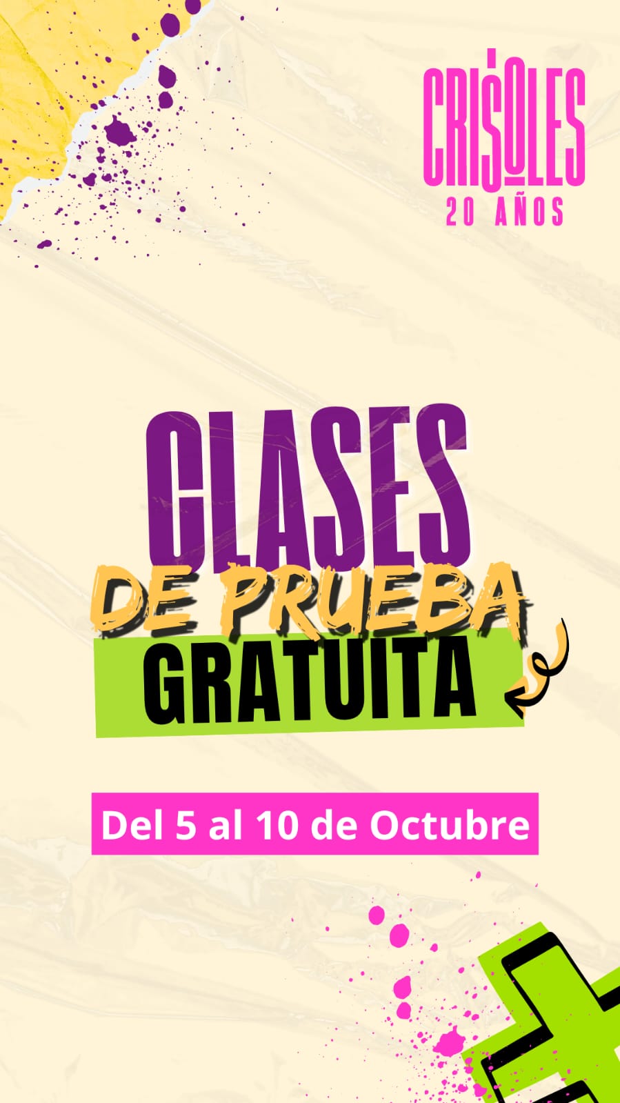 Clases de prueba en Crisoles